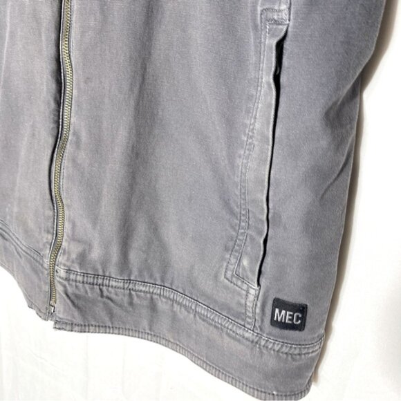 MEC Mountain Equipment Co Op Grey Organic Cotton Regular Fit Jacket M - Picture 7 of 14
